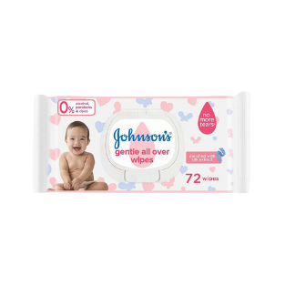 JOHNSON'S BABY WIPES 72S CAP GENTLE ALL