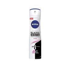 NIVEA B/SPRAY 150ML BLACK&WHITE INVISIBLE