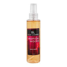 BODY LUXURIES SPLASH 155ML TROPICAL WOODS
