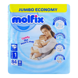 MOLFIX JUMBO #1  84PC NEW BORN