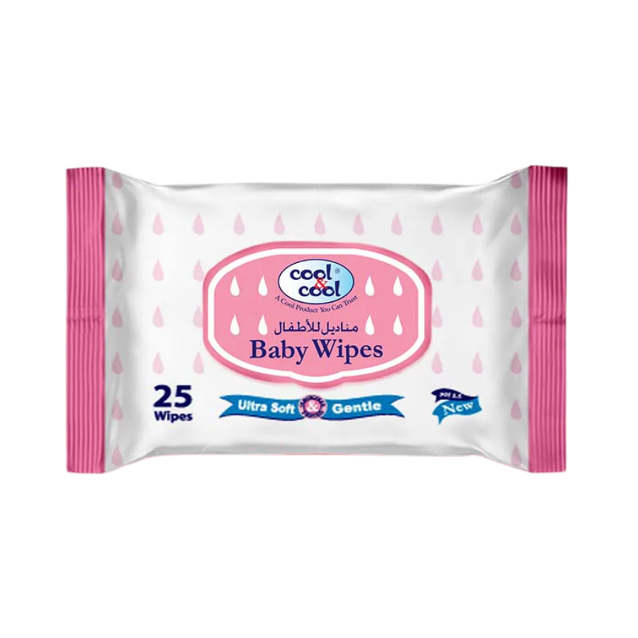 C&C BABY WIPES 25PC