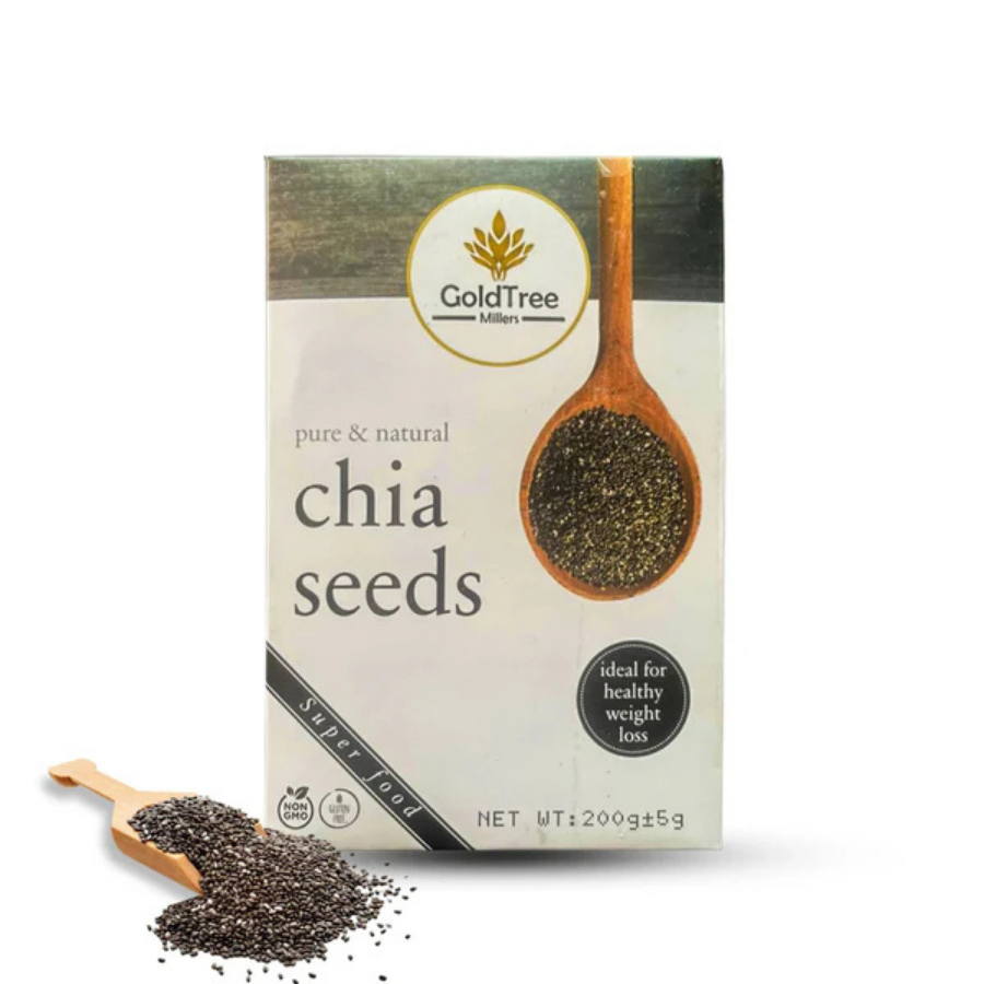 GOLD TREE CHIA SEEDS 200G BOX