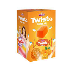 GIGGLY TWISTO JELLY 60PCS ORANGE