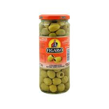 FIGARO GREEN OLIVES PITTED 340G
