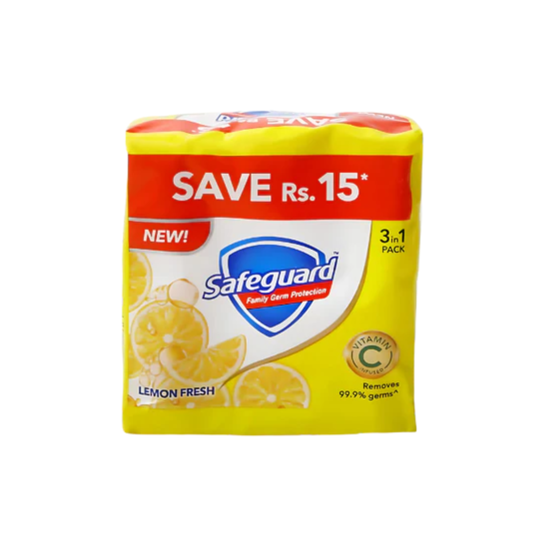 SAFEGUARD SOAP 125G*3PC LEMON FRESH
