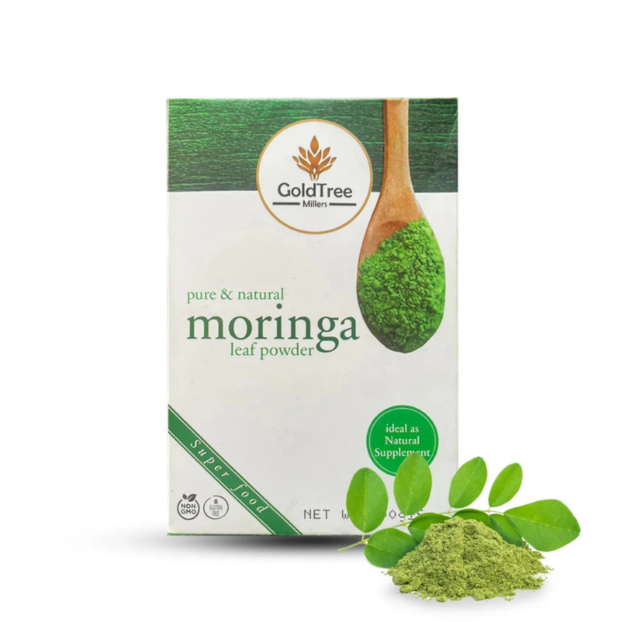 GOLD TREE MORINGA LEAF POWDER 100G