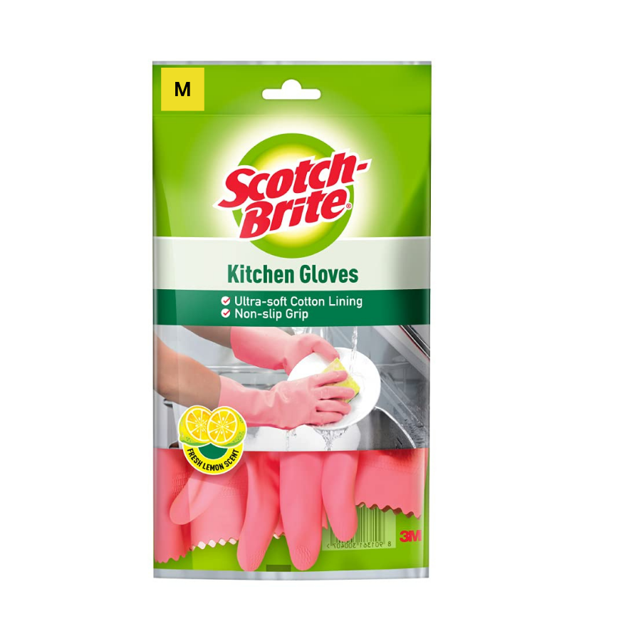 SCOTCH BRITE GLOVES M PINK