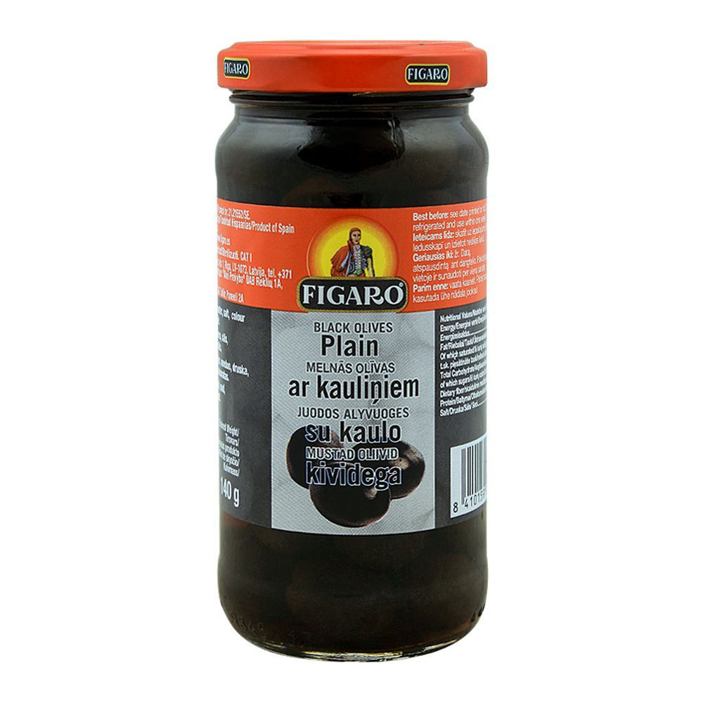 FIGARO BLACK OLIVES PLAIN 240G