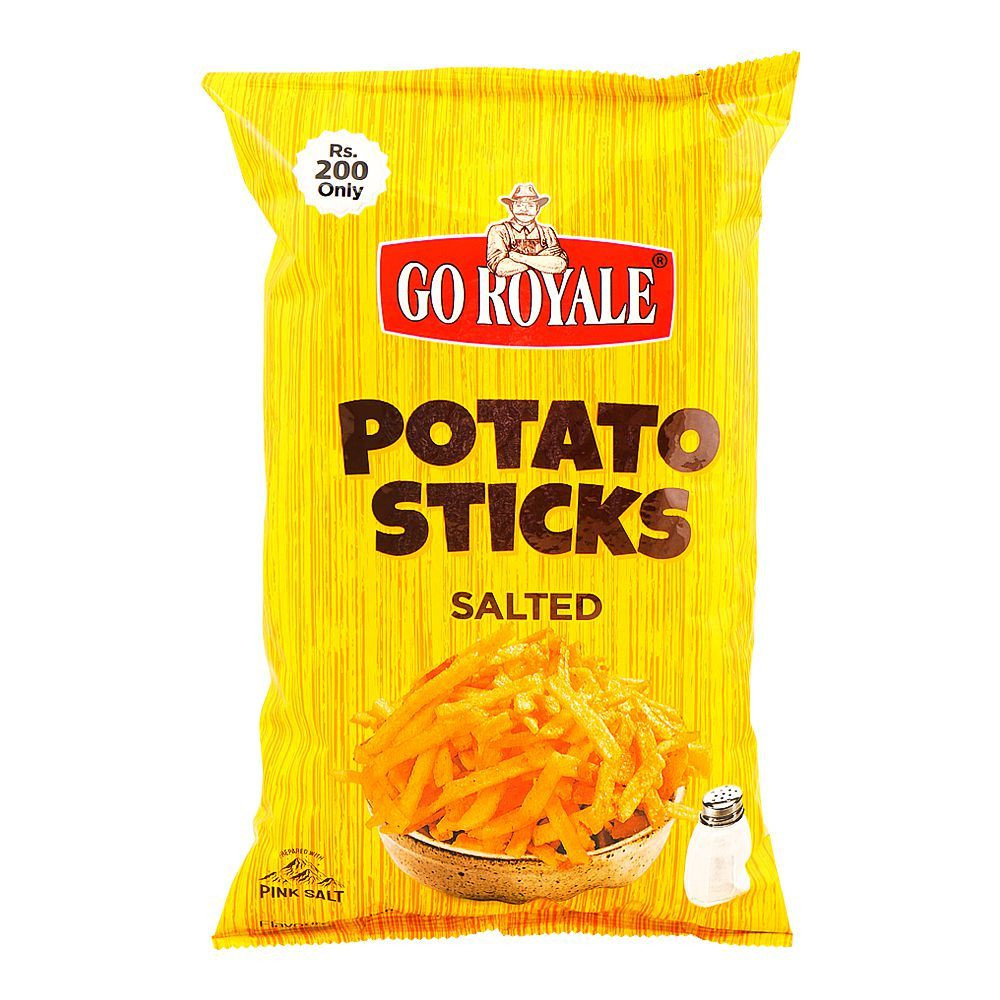 GO ROYALE POTATO STICKS 120G SALT
