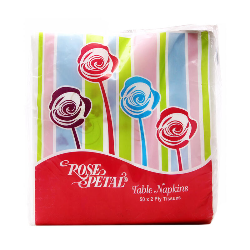 ROSE PETAL TABLE NAPKINS 50*2