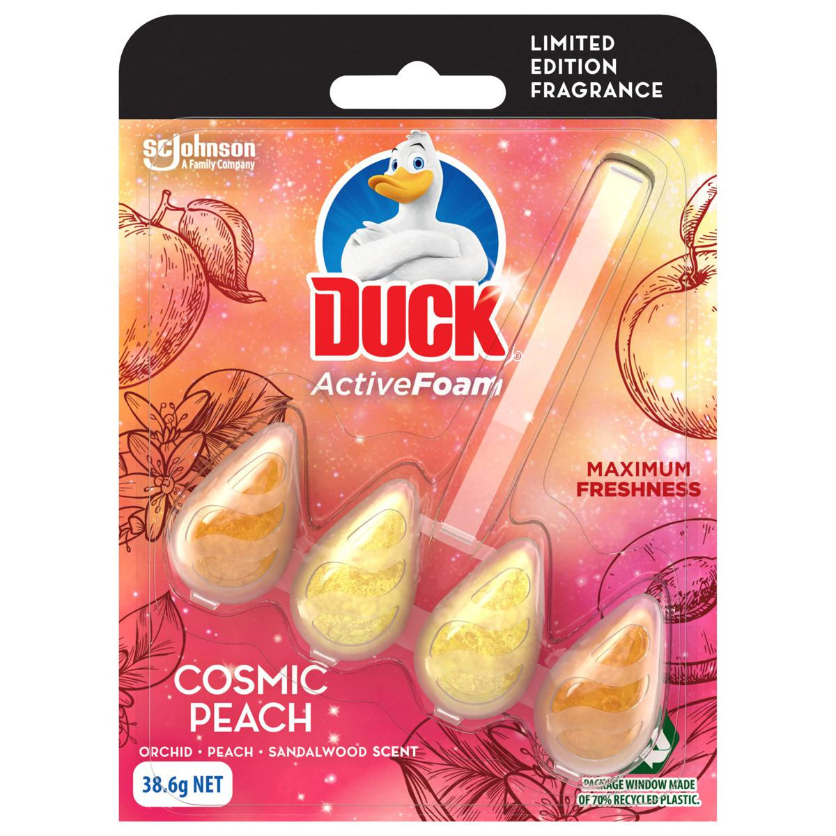 DUCK T/FRESHNER 38.6G COSMIC PEACH