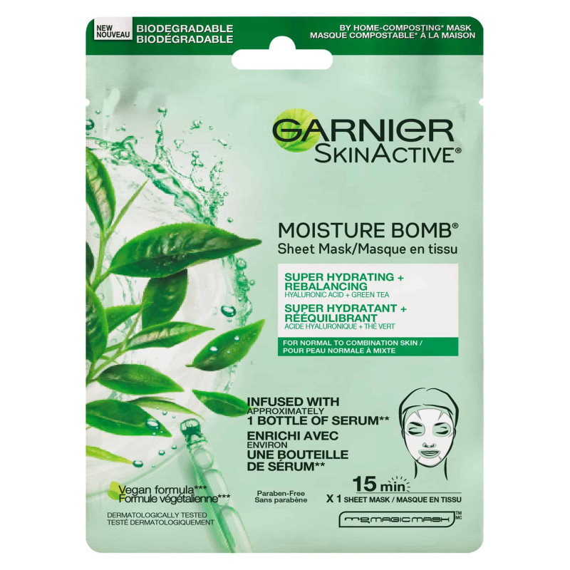GARNIER SKIN ACTIVE SHEET MASK 28G GREEN