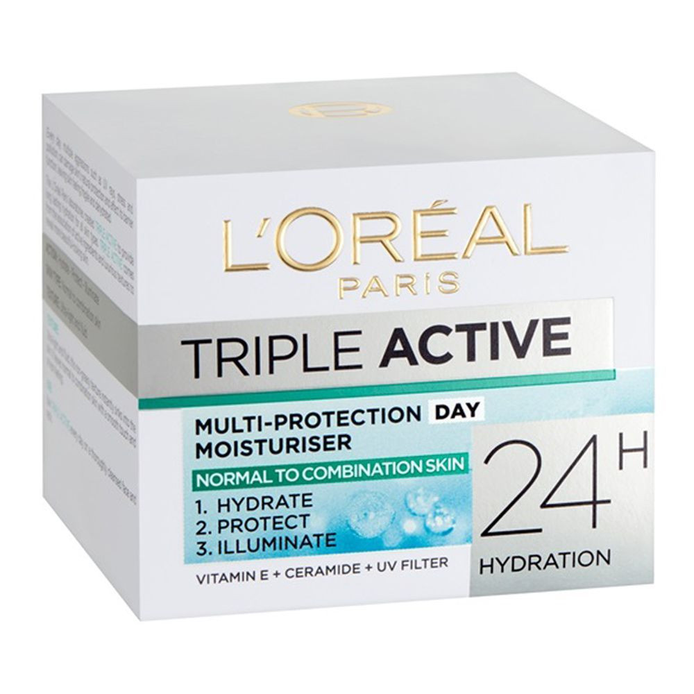 LOREAL TRIPLE ACTIVE CREAM DAY NORMAL TO COMBINATION SKIN 50ML