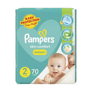 PAMPERS MEGA #2  70PC SMALL