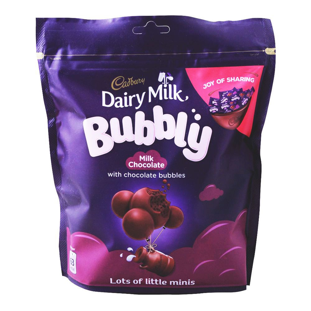 DAIRY MILK BUBBLY 162G POUCH