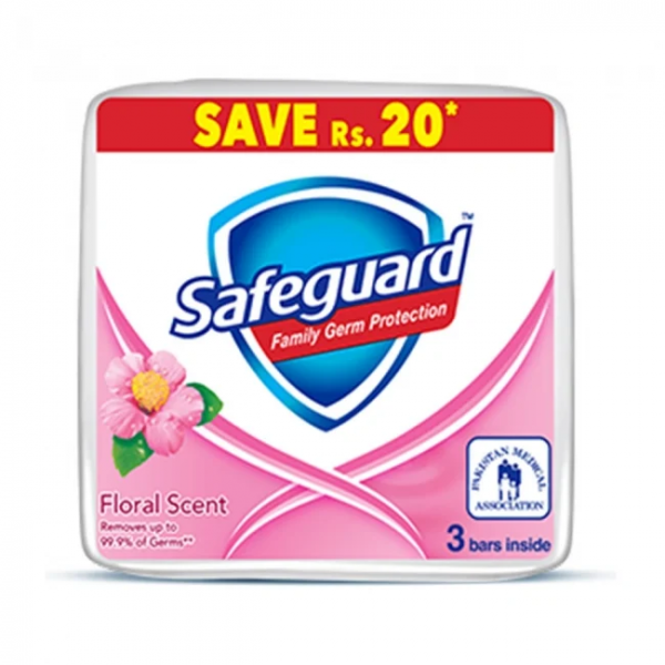 SAFEGUARD SOAP 95G*3PC FLORAL SCENT